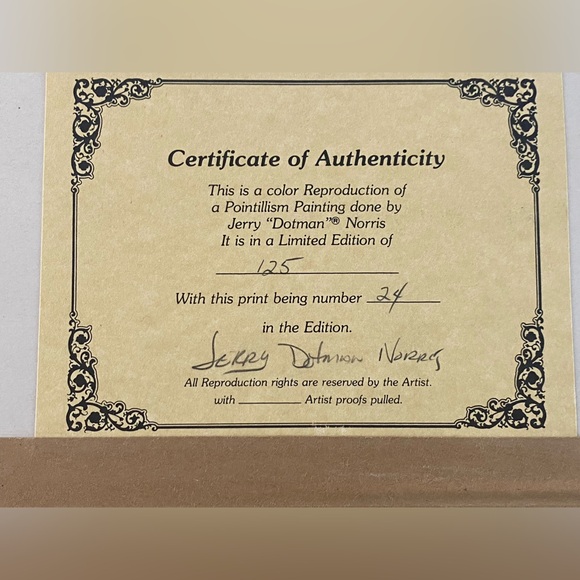 Signed Ltd Edition Jerry “Dotman” Norris 24/125 “Old Timers” Coca Cola - Picture 7 of 9